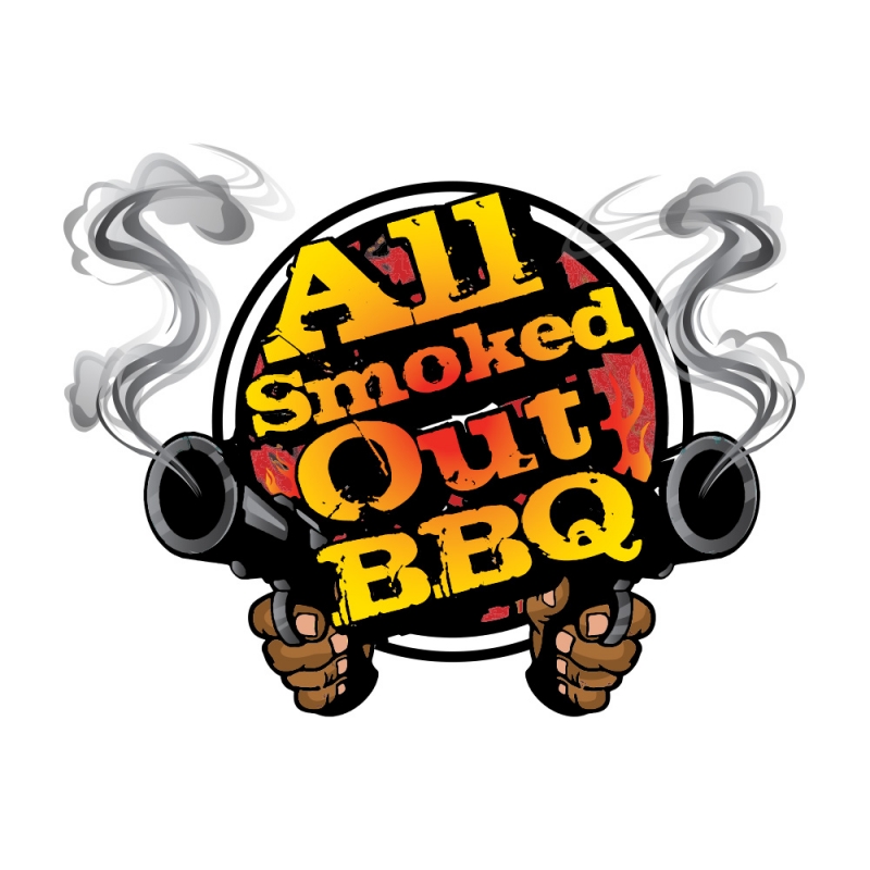 All Smoked Out BBQ Logo The Sign Dude