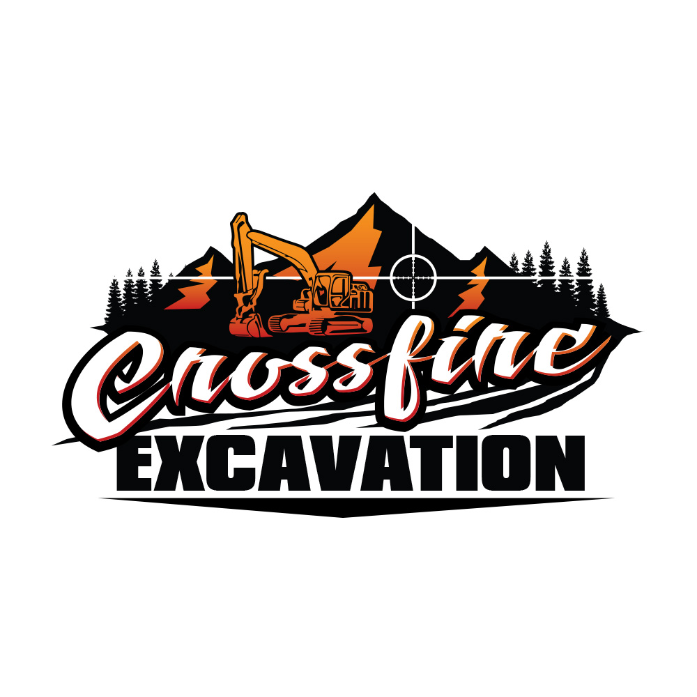 Crossfire Excavation Logo The Sign Dude