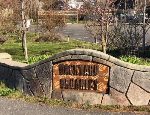 Backyard Organics Sign