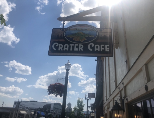 Crater Cafe Dimensional Sign Bracket