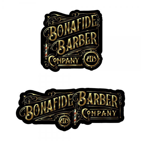 Bonafide Barbers Logo Design The Sign Dude