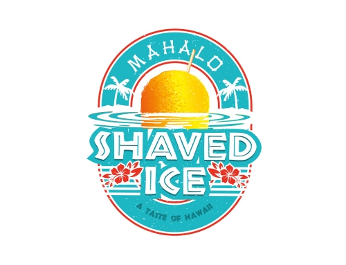Mahalo Shaved Ice Logo