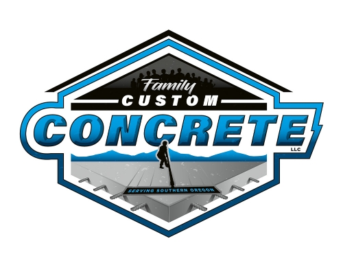 Family Custom Concrete Logo