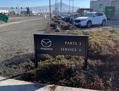 Mazda Directional Sign