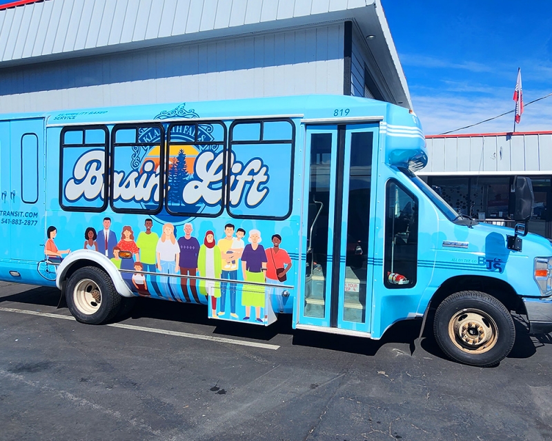 Basin Transit – Lift Bus Wrap – The Sign Dude