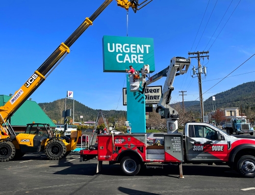 Urgent Care Pylon Sign