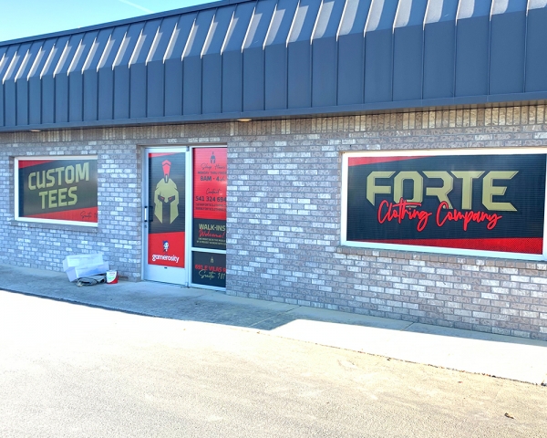Forte Screen Printing Storefront – The Sign Dude