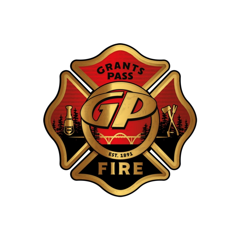 Grants Pass Fire Department Logo – The Sign Dude