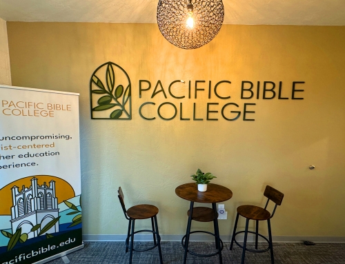 Pacific Bible College Dimensional Wall Logo